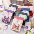 Sweet Journal 50PCS Romantic Preface Series Washi Stickers Diary Journaling Decorative Crafts Scrapbooking DIY Waterproof Sticker Book. 
