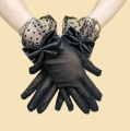 New Lace Gloves, Ladies' Elegant Short Gloves, Tea Party Gloves, Retro Gloves, Summer Gloves, Weiding Short Gloves, Bow Lace Gloves For Ladies and Girls. 
