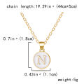 O-chain 26 Letter Couple Necklace Metal Personalized Women Jewelry Gift Trendy 26 English Letter Name Chain Pendant Necklaces.