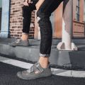 Closed Toe Sandals Men's Summer New Hollow Breathable Deodorant Beach Hole Shoes Men's Outdoor Driving Antiskid Shoe.