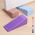 Silicone Door Stopper Reusable Shock Absorbent Block Wedge Doorstops Door Handle Stopper (1pcs). 
