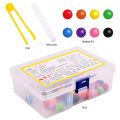 1 Set Test Tube Toy With Beads And Ball A Type Of Ball And Bead Toys For Children'S Early Childhood Education Kids Toys Gift. 