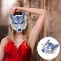 1pc Scary Wolf Mask PVC Animal Face Mask Cosplay Prop Masquerade Halloween Party Mask Party Dress Up Costume Accessory. 