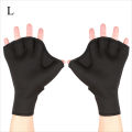 Neoprene Swimming Gloves Webbed Fitness Water Resistance Training Gloves with Adjustable Wrist Strap Diving Swim Training Mittens. 