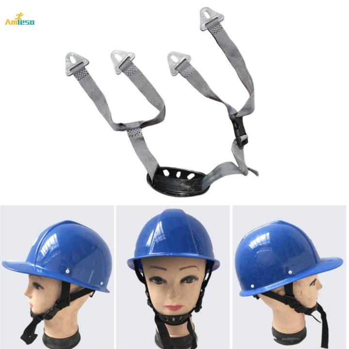 Chin Strap Quick Release Buckle Cupped Hard Hat Chin Strap Attachment Vertical Hole Gray