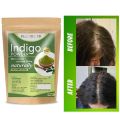 Natural Plant hair Dye Indigo Powder Comb For Hair Dye, Black, Coloring, Can Be Used With Henna, Organic Cover white hair 300g. 