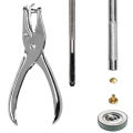 240Pcs/Set Leather Rivets Double Cap Rivet with 4Pcs Fixing Tools.