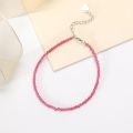 2MM Small Crystal Bangle /Bracelet On Hand for Women with 925 Sterling Silver Accessories Jewelry Party /Wedding Luxury Gift. 