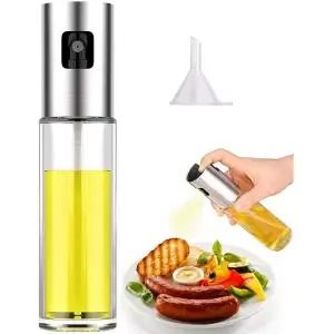 Glass Olive Oil Sprayer Kitchen Oil Spray Bottle Pump Stainless Steel Oil Pot Leak-proof Drops Oil Dispenser BBQ Cooking Tools