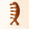 Massage Scalp Meridian Comb Brown Wooden Color Comb Imitation Wooden Comb Fahion New.