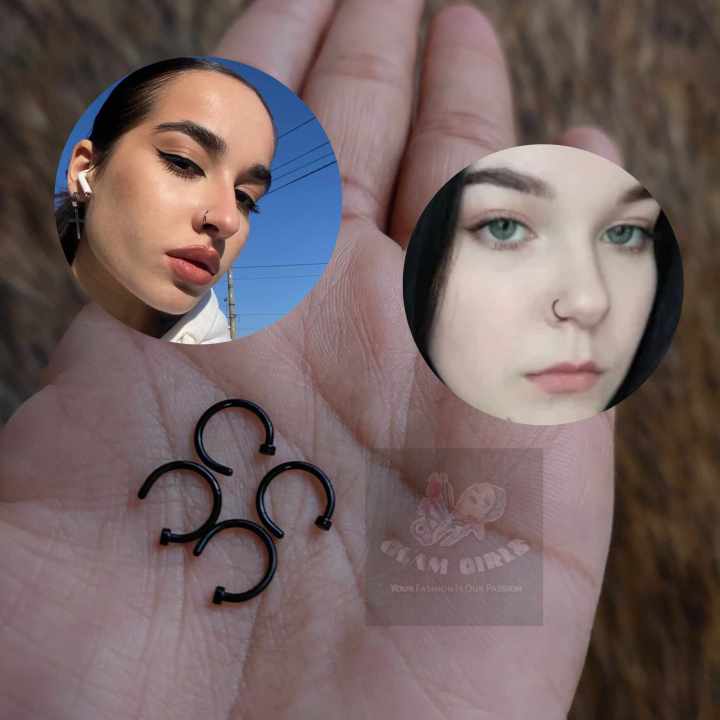 Nose ring lip ring stainless steel