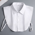 Detachable Men Cotton Collar Decoration Blouse Versatile Cotton Office Wear Detachable Shirt Collar Collar Office False Collars for Office attire Business meetings Formal events Fashion enthusiasts Dressing up a plain shirt.