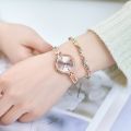 Fashion Small Dial Silver Bracelet Watch for Women Alloy Strap Quartz Ladies Watch.