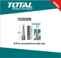TOTAL 9 Pcs screwdriver bits set TACSD3091. 