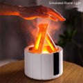 H9 Remote Control USB Air Humidifier Aroma Diffuser Ultrasonic Bonfire Flame Light Home Essential Oil Fragrance Perfume Machine. 