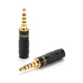 AVSSZ High-end Jack 3.5mm Stereo Headphone Audio Extension Cable Plug Gold-plated Dual-channel 3 4 5 Poles 4.4mm Balanced Plug. 