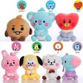 【Atoztide Store】summerflowers 12cm/20cm KPOP BT21 BTS Plush Cartoon Tata Cooky Chimmy Koya Shooky Mang RJ.