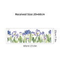 Surface visible glass sticker self-adhesive window sticker double photo tulip flower BR0033-41D fully transparent UV plant flower. 
