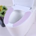 Reusable Washable Bathroom Warmer Toilet Seat Sticker Lid Pad Cloth Cover Mat Toilet Seat Cover. 