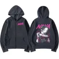 Anime Nana Osaki Zipper Hoodie Men's Harajuku Oversized Zip Up Sweatshirt Fashion Fleece Pullover Hooded Unisex Loose Streetwear. 