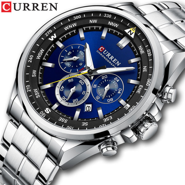 CURREN%20/CARREN%208399%20Steel%20Band%20Watch%20Minimalist%20Calendar%20Large%20dial%20Business%20Watch%20Waterproof%20Men's%20Fashion%20-%20Image%204