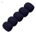 5x Wireless Microphone Windscreen Soft Windshield Foam Sponge Mic Cover 45x12mm. 