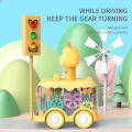 Press Gear Car Children's Toy Car Pull Back Boy Children Inertial Car Puzzle Animals Car. 