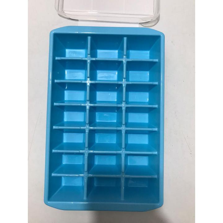 Plastic Alpine 21 Ice Cuber Tray With Transparent Lid - 25cm (2 pieces)