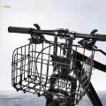 Folding Bike Front Basket Bike Wire Basket with Handles, Easy Installation on Front Handlebar for Bike Accessories Frame Basket Bag Cargo Rack. 