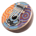 7 Key Tuneable Coconut Shell Mbira Portable Kalimba Adjustable Finger Thumb Piano Musical Instrument Easy to Use. 