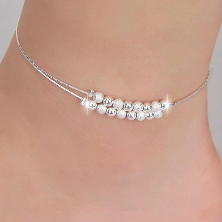 New Product Launch Distribution, 2020 New Fashion Anklets Beaded Multi-layer Simple Wild Lady Back Ankle Jewelry Wholesale