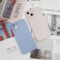 [autismaut] Simple Solid Color Far Peak Blue for Apple 13promax Phone case iPhone11 Protective Sleeve 14 Shell. 