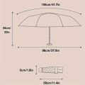 1PC Retro Window Flower Pattern Transparent Umbrella Fully Automatic Opening and Closing Portable Travel Umbrella.