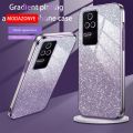 lthmy for Xiaomi Poco F4 case electroplating colorful soft glitter TPU cellphone cover luxury phone casing.