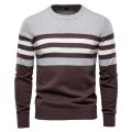 Sweater Men Pullover Cotton Striped Sweaters Male Autumn Winter Fashion Jersey Mens Sweaters Basic Boy Jumpers Plus Size 5XL.