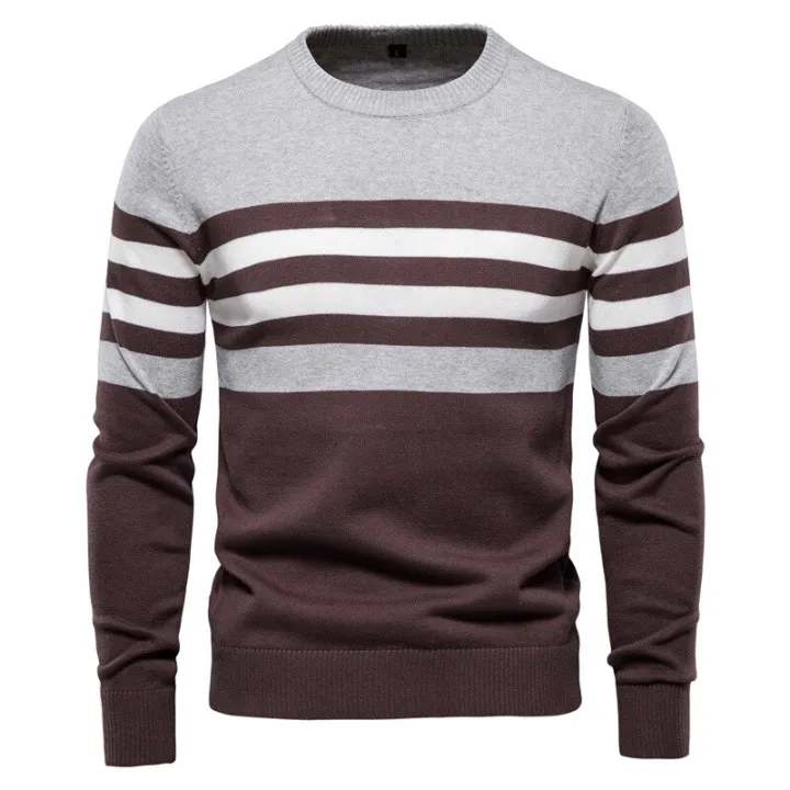 Sweater%20Men%20Pullover%20Cotton%20Striped%20Sweaters%20Male%20Autumn%20Winter%20Fashion%20Jersey%20Mens%20Sweaters%20Basic%20Boy%20Jumpers%20Plus%20Size%205XL%20-%20Image%202