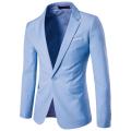 Simple Casual Blazer Comfy Suit Jacket Lapel Slim-fitting Pure Color Blazer Slim. 