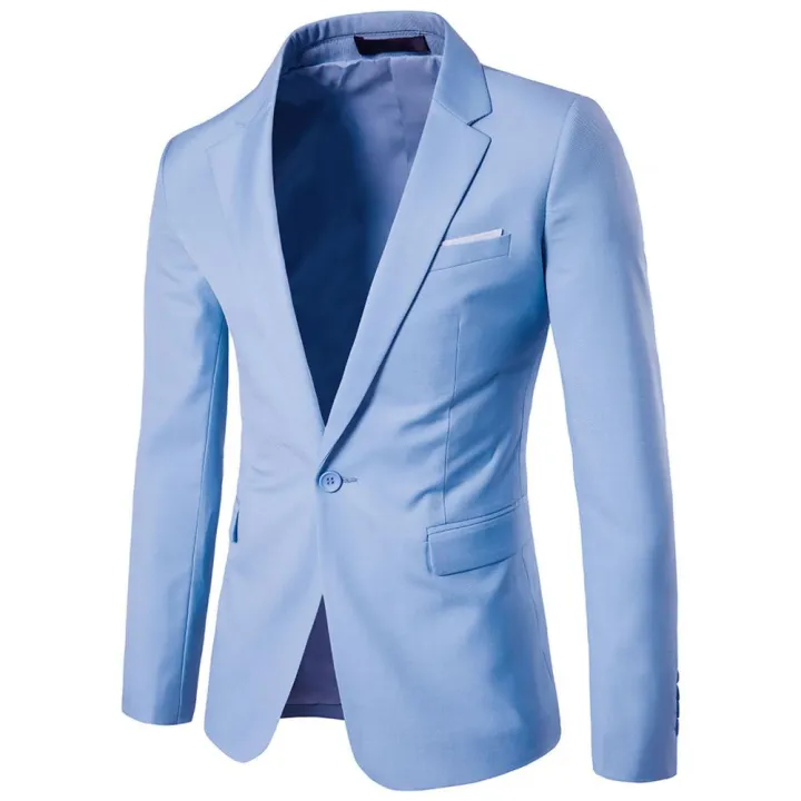 Simple%20Casual%20Blazer%20Comfy%20Suit%20Jacket%20Lapel%20Slim-fitting%20Pure%20Color%20Blazer%20Slim%20-%20Image%203