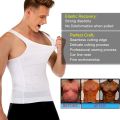 Mens Slimming Body Shaper Vest to Hide Man Boobs Shapewear Compression Shirt Abs Abdomen Slim Undershirt. 