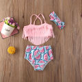 (New) baby swimwear Princess kid baby girl Swimwear bikini tankini swimsuit sunsuit clothes 3PCs.