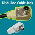 Dish Cable TV Jack . Dish Line Ware 1pcs. 