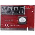 Computer PCI Post Card Motherboard LED 4-digit Diagnostic PC Analyst Test Post Card Plastic Metal High Stability Express Card-red. 