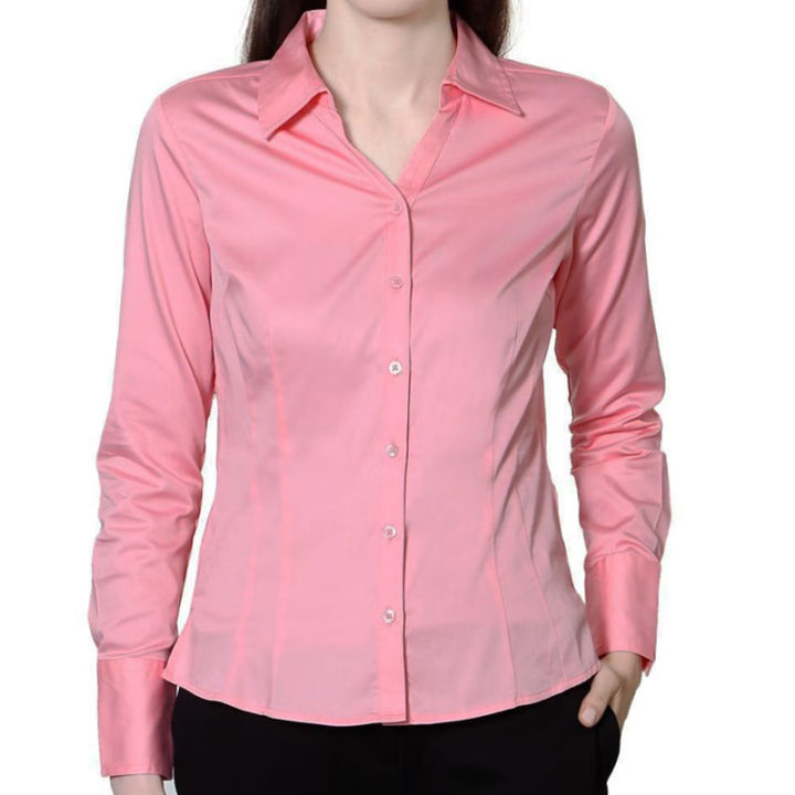 Fashionable Full Sleeve Formal Shirt For Women_u3175