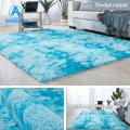 【Fashion】GOIKEA Tie Dye Fluffy Tie-dye Rug Soft Plush Carpet for Living Room Bedroom Kids Room Non-slip Machine Washable Shaggy Area Rug Shaggy Rug. 