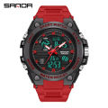 Sanda Men's Watches Sports Military 50 M Waterproof Digital Wrist watch for Male Clock Stop watch Relogio Masculino 9011. 
