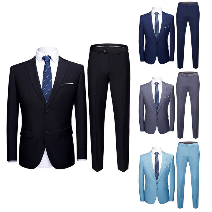 Blazer%20Pants%20Long%20Sleeve%20Pure%20Color%20Two%20Buttons%20Blazer%20Pants%20-%20Image%204