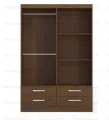 RK MDF 4 Part Almirah or Wardrobe With 4 Drawers.
