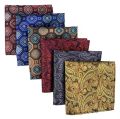 Luxury 1Pcs Rumal Paisley Silk 23x23cm Hankies Men's Pocket Square Handkerchiefs For Men Suit Wedding Party Suit Accessories. 