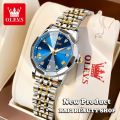 Olevs Stylish & Fashionable 9931 Elegant Rhombus Mirror Original Quartz Ladies Watch. 