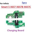Charger USB Charging Port Dock Connector Board Flex Cable For Infinix Smart 5 X657 X657B X657C (WIth IC Support fast Charge) Replacement Repair Parts. 